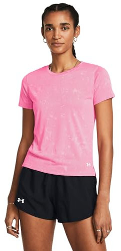 Under Armour Femme UA Launch Splatter SS, T-shirt femme léger, T-shirt running à manches courtes, T-shirt sport pour femme