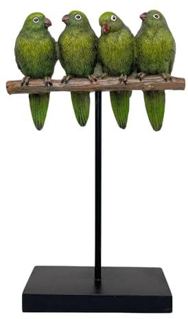 FTWDesign Vogelstange Schmuckständer in grün