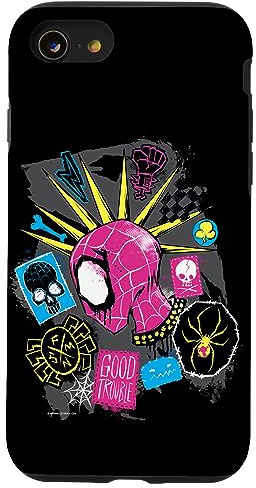 Hülle für iPhone SE (2020) / 7 / 8 Marvel Spider-Man: Across the Spider-Verse Spider-Punk-Kopf