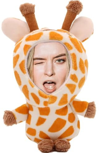 Personalized Deer Stuffed Animal Key Chain – Customizable fawn Plush Toy, Gift with Your Face Photo,5 inches