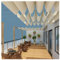 Wave Shade Vele Retrattili,Retrattile Onda Vele Ombra,Tenda a Vela Estensibile,Copertura Dell'Ombra Traspirante,Telo Ombreggiante,95% Tasso di Ombreggiatura,per Pergola (Size : W1.6*L4m/W5.24*L13.12f