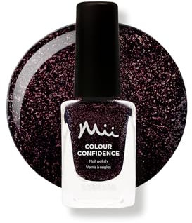 Mii Colour Confidence Quick Dry & Long Lasting Nail Polish - Fast Drying, Strengthening Formula with Nourishing Ingredients | 14ml | Enchanted Forest, Dark Purple
