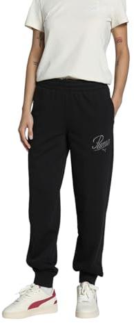 Puma Damen Gestrickte Hosen ESS Script Comfort Sweatpants Tr Cl