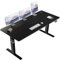 Flamaker Höhenverstellbarer Schreibtisch, Elektrischer Schreibtisch Höhenverstellbar für Steh-Sitz, Computertisch mit Memory-Funktion, Stabiler Tisch Standing Desk, Bürotisch,160 x 70 cm,Schwarz