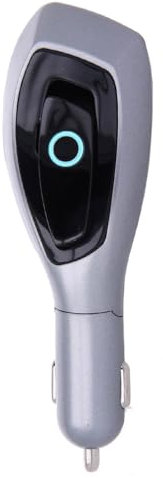 Chargeur Allume Cigare Voiture, Oreillette Bluetooth Mains Libres 2 USB