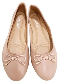 Ladies Flat Ballet Ballerina Pumps Plain Womans Work School Dolly Shoes SZ 3-8 (Pink, UK Footwear Size System, Adult, Women, Numeric, Medium, 5)