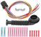 Anlseiod Kit de reparación de mazo de cables 13158679 compatible con O-pel Zafira B 2005-2014 - Arnés de cables para puerta trasera con tubos de silicona Replace 1284222 1284223 13158680 93189351