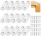 Flat Brackets for Wood, 15pcs Mending Plates with 30pcs Screws, Metal Joining Plates 36 x 16mm, Brace Straight Brackets for Repairing, Fixing, Joining Furniture Connector
