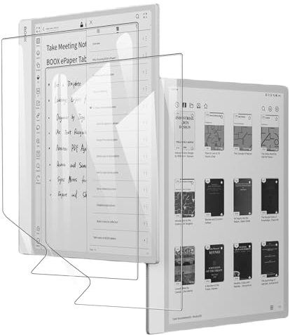 MEMELOKA Protector de Pantalla para BOOX Note MAX Tablet 13.3 Pulgadas, 2 Piezas HD Anti-Arañazo y Sin Burbujas Pet Flexible Película para BOOX Note MAX Tablet con 3D Couverture Complète