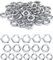 MYGLOAR 90 pcs a la venta tuercas hexagonales M8/M10/M12 tuercas de rosca fina tuercas hexagonales galvanizadas planas tuercas roscadas adecuadas para lámparas de muebles de cocina de baño plateadas