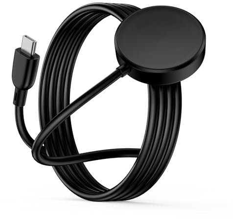 Caricatore per smartwatch per Samsung Galaxy Watch 7/Ultra/FE/6 Classic/6/5 Pro/5/4 Classic/4/3/Active 2/Active 1, Galaxy Watch Stazione di ricarica USB tipo C Magnetico Wireless Watch per Galaxy