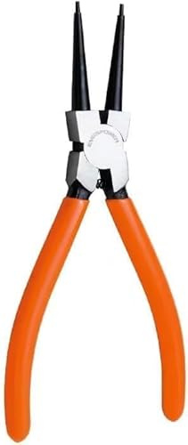 Orange Heavy Duty 7 EXTRA LONG External Straight Retaining Ring Clip Circlip Removal Plier Snap-Ring Pliers, Slip-Joint Pliers Side-Cutting Plier Sets Needle-Nose, Hand Tools