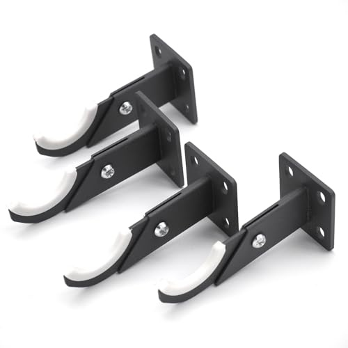 WITEN&NOCK 4er Set Wandhalterung für Designheizkörper verstellbar ausziehbar 70-95 mm Wandhalter Montagematerial Desighn Paneelheizkörper Röhrenheizkörper Anthrazit