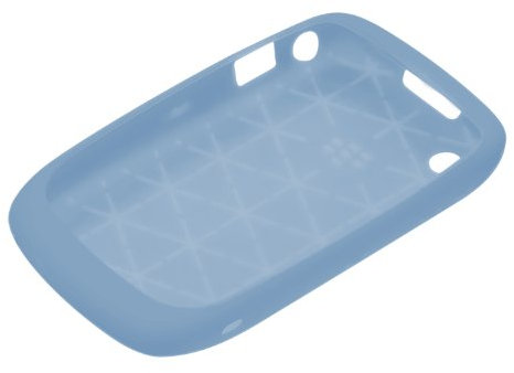 BlackBerry Embossed Skin Etui Pour smartphone caoutchouc BlackBerry Curve 8520, BlackBerry Curve 8530 Bleu Givré
