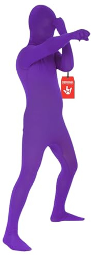 Morphsuits Purple For Kids, Full Body Skin Suit, Boys Bodysuit Costume, Kids Zentai Suit, Halloween Outfit Medium