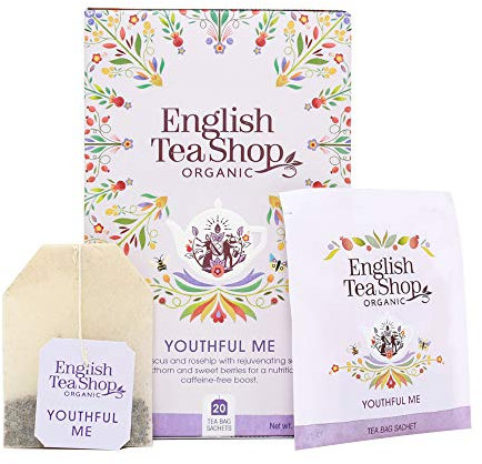 English Tea Shop Organic Youthful Me - 20 Paper Tea bag sachets