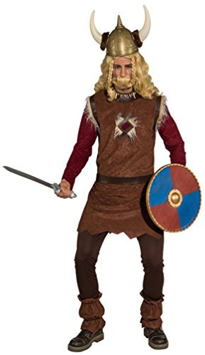 Unbekannt Kostüm Wikinger Asbru Tunika Beinstulpen braun Nordischer Krieger (58/60)