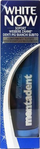 24 x mentadent Zahnpasta white now klassisch 75 ml