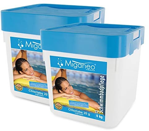 Miganeo Chlortabs/Chlortabletten 20 g - 10 kg - Langsamlöslich | Effektiv | Neutralisierend