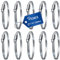 VIOKS Schlauchschellen SET 10x Schellen SET 110-130mmØ / Schlauchschellen Edelstahl SET/Schlauchschelle Waschmaschine/Edelstahl Schellen Poolschlauch/Edelstahl Schlauchschellen Waschmaschine