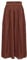 ONLY NOS Damen Onlvenedig Paperbag Long Skirt WVN Noos Rock, Rot (Henna), S