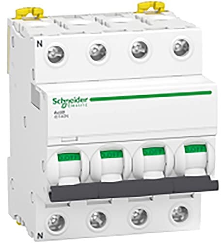 Schneider Electric - Acti9 iDT40N - disjoncteur modulaire - 4P - 40A - courbe C - 6000A/10kA - A9P24440