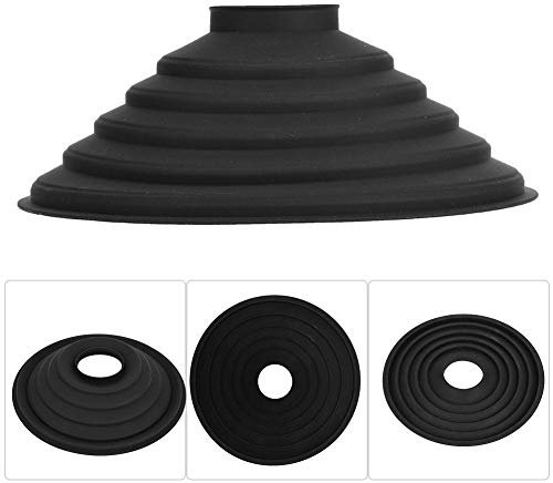 Gegenlichtblende für DSLR Kamera, Schwarze Silikon Klapp Gegenlichtblende, Reduzierung von Blendung in der Außenfotografie für SLR Kameras, 210 mm Außendurchmesser, 50 mm Innendurchmessermm