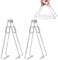 2 Pcs Stainless Steel Hot Bowl Clip Multifunction Hot Dish Lifter Microwave Oven Anti-scalding Clip Foldable Bowl Clip Cooking Tool for Kitchen