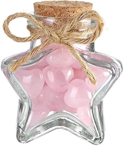 Heiße Produkte Rose Kristall Herz Flasche Heilung für Geschenke oder Verkauf-Sternflasche