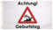 U24 Flagge Fahne Achtung Geburtstag 90 x 150 cm