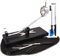 LEPANTO LepantoHouse Soporte Jamonero Future Basculante Giratorio Base Inoxidable para Jamones y Paletillas + Cuchillo Arcos Niza + CHAIRA + Cubre Jamon + Pinza (Madera Negra)