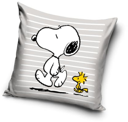 Carbotex kompatibel mit Snoopy Peanuts Kissenhülle Kissenbezug 40x40 cm (SNO204003)