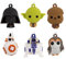 Hallmark Star Wars Characters Miniature Christmas Ornaments, Set of 6 (0002HCM6129)
