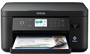 Epson Expression Home XP-5200 Wireless Color All-in-One Printer with Scan Copy, Automatic 2-Sided Printing, Borderless Photos, 150-Sheet Paper Tray and 2.4 Colorfull Display - Black