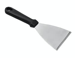 METRO Professional Espátula para pizza, triangular, mango negro