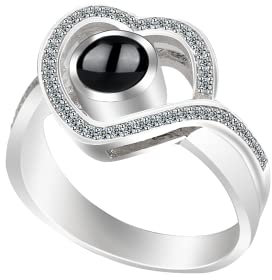 Personalisieren Benutzerdefinierte Foto Projektion Ringe Für Frauen Projektion Ringe Mit Bildern Innerhalb 100 Sprachen Ich liebe Sie Ring Erinnerung Schmuck Geschenk Für Valentinstag Hochzeit