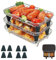 YQL Air Fryer Racks für Ninja Foodi Dual Zone, 304 Edelstahl Airfryer Zubehör, Speziell für Ninja AF300EU entwickelt, Grillrost Heißluftfritteuse für Tower/Ninja Dual Zone Heißluftfritteuse 7,6L