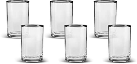 Rehlicht 6 Personen Kaffee Sidebecher Platin' Tafel passen, Deko-Objekte, Gläser und Flaschen, Weingläser, Elegante Gläser