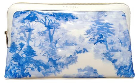 Ted Baker Rexii Kulturbeutel, romantisch, bedruckt, groß, Weiß, weiß, Einheitsgröße