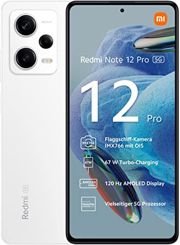 Smartphone Xiaomi Redmi Note 12 Pro 8GB/ 128GB/ 6.67/ 5G/ Blanco Polar