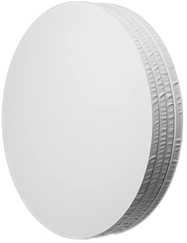 Art-Star 4X Toiles Rondes Ø 50 cm 280 GSM | Toile entoilée, Set de Toiles Rondes, Toile pré-apprêtée et prête à Peindre