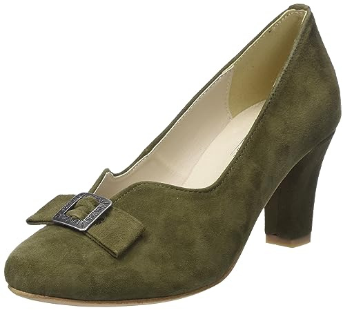 Hirschkogel Damen Pumps, Khaki, 38 EU