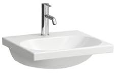 Laufen Lua Waschtisch, 1 Hahnloch, ohne Überlauf, 500x460mm, H810081, Farbe: Weiß mit LCC