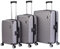 VERTICAL STUDIO 20 24 28 Koffer Reisekoffer 3er-Kofferset Trolley Mehrteilig mit Ziffern Kofferschloss aus Kunststoff (ABS) Vier Rollen (Odense grau)