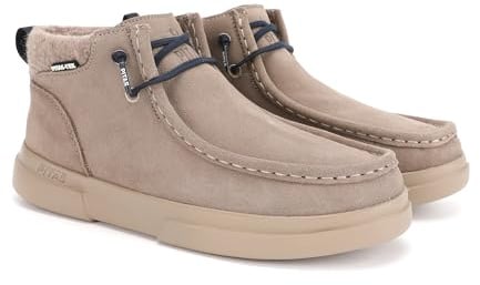 WALK IN PITAS | GARDA | Stivali casual da donna | Stivaletti in pelle| Scarpa urbani | Mocassini | Nautiche invernali | Sneakers Casual | Calzatura Senza lacci | Calzature Walkinpitas | Taupe | 40