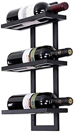 Wall-Mounted Wine Rack Iron Metal Wine Bottle Rack Wall-Mounted Inverted Wine Glass Holder Wall Hanging Wine Tray Wine Display Stand Cork Storage Store Red, White, Champagne Comfortable anniversary
