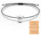 SENLINLU Schutzengel Armband, Schutzengel Armband Silber, Glücksarmband, Freundschaftsarmband, aus schwarz Stoff mit Metall Anhänger für Frauen & Mädchen