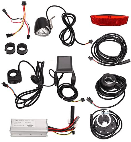 Set Controller Motore Bici Elettrica 25a con Interruttore Luci Contatore GD06 Kit Pannello LCD Controller Motore Brushless Durale 750W