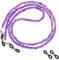 Molain Brillenkette für Damen, Brillenhalter Riemen Brillen Kette, Brillenband Damen Bunte Perlen Anti-Rutsch für Brillenzubehör Brillenbänder für Damen Herren Sport Brillen und Sonnenbrillen(lila)