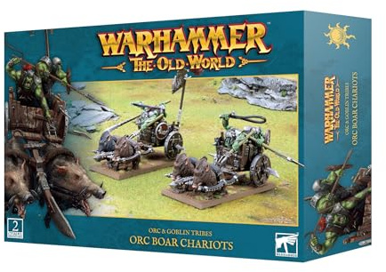 Warhammer Games Workshop The Old World Orc & Goblins: Orc Boar Chariots 09-07